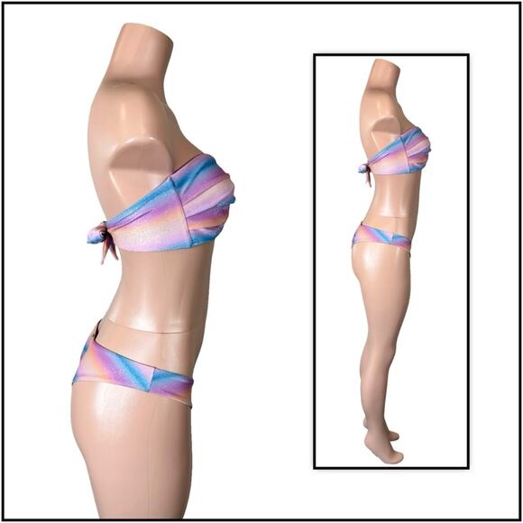 Beach Bunny  Lover Bandeau Top & Tango Bottom - Dawn Ombre $218 - Picture 8 of 12